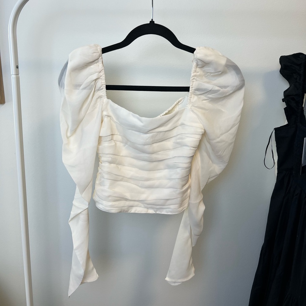 Abercrombie Ivory Blouse size XS